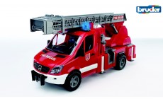Bruder 02532 - Mercedes Benz Sprinter Feuerwehr mit Drehleiter, Wasserpumpe