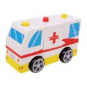 Holz Krankenwagen - Rotes Kreuz